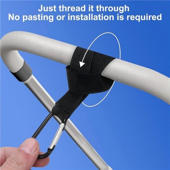 Stroller Hooks 4 Pack Bag Clips Universal Diaper Bag Purse Backpack Hanging - Picture 4 of 7